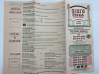 Gigi's Pizza & Spaghetti House menu