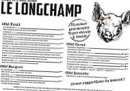 Le Longchamp menu