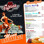 Fifties Diner Speisekarte