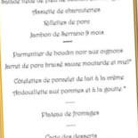 Chés Troés Piots Coéchons menu