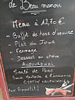 Le Beau Manoir menu