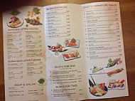 Tokyo Japanese menu