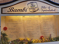 Bambi menu