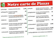 Pizza Bianchi menu