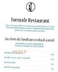 Restaurant Le Patriarche menu