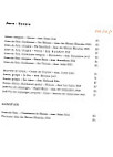 Le Mary Celeste menu