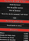 Le Jukebox menu