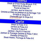 Cafe De La Terrasse menu
