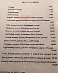 La Brindille menu
