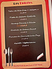 Le Marcadieu menu