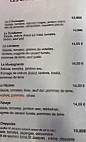 Café De Paris menu