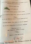 La Rose Des Vents menu