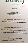 Le Saint Cerf menu