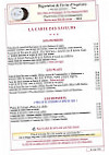 Le Saint Nicolas menu