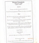 Rouge Comptoir menu