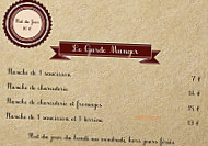 Les Trois Bures menu