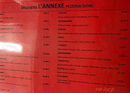 Brasserie L'annexe Bastelicaccia menu