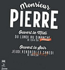 Brasserie Monsieur Pierre menu