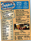 Topper's Grill menu