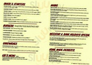 le Beehive menu