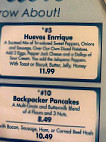 Peter's Pancakes Waffles menu