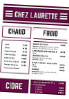 Chez Laurette menu