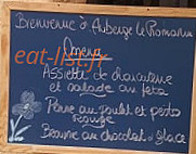 Auberge Le Romarin menu