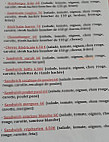 Brasserie Le Choucas menu