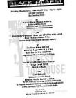 Black Forest Tap House menu