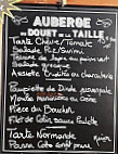 Auberge Du Douet De La Taille menu