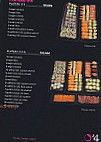 O'4 Sushi Bar menu