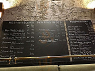 Gambetta. Bar menu