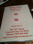 Wing Wah menu
