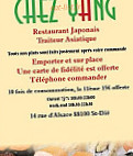 Chez Yang menu