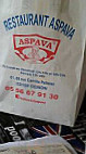 Restaurant Aspava menu