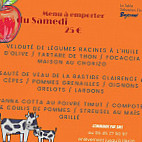 La Table Sébastien Gravé menu