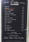 Hobo Coffee menu