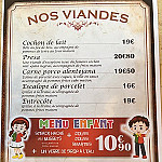 Arcade Portugaise menu