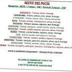 Cafe Des Puces menu