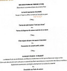 Auberge De La Fontaine menu