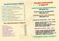 Le Refuge Montauban menu