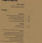 La Poudriere menu