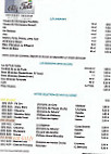 Chez Tata menu