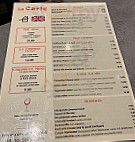 Le Bistrot de L'Amiral Restaurant menu