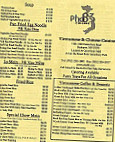 Pho 83 menu