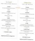 Château De Noizay menu