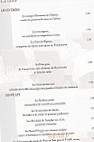 Aux Trois Colonnes menu