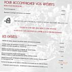 Au Comptoir Des Halles menu