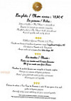Le Clos D'Amboise menu