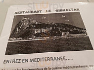 Le Gibraltar menu